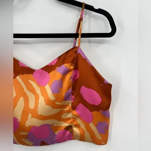 Christian Lacroix Crop Top Colorful Animal Print Art Ruched Back Y2K Size Large - Picture 4 of 13